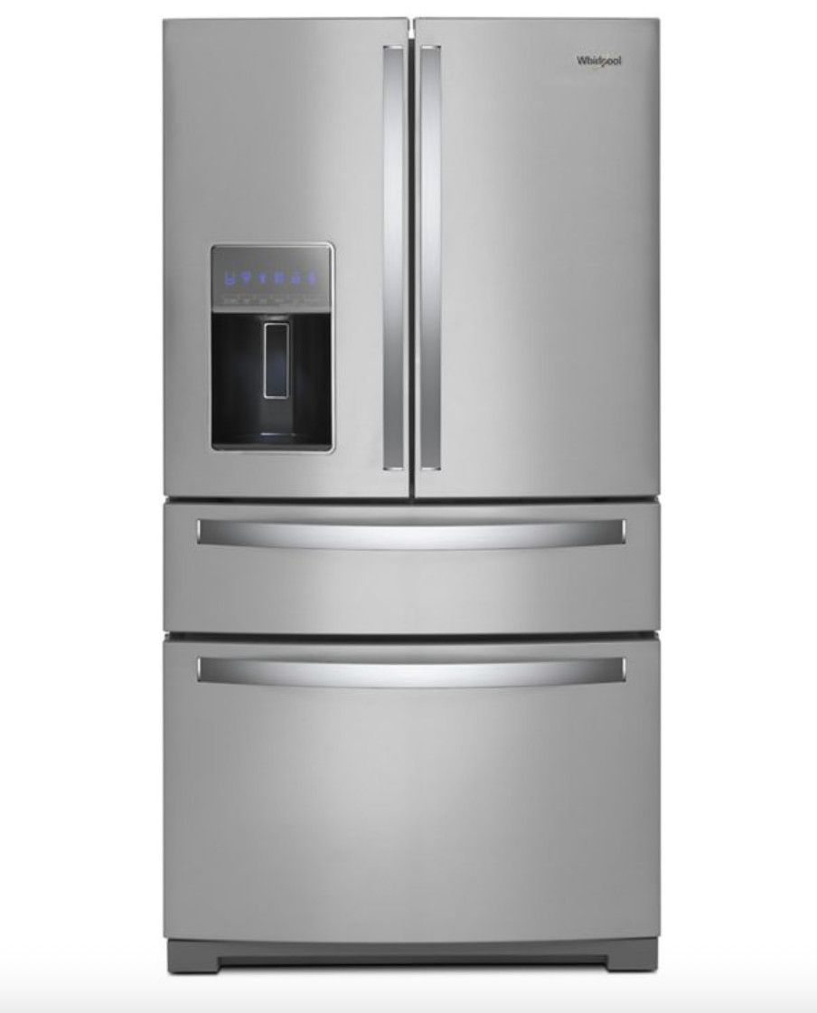 Whirlpool - 26.2 Cu. Ft. 4-Door French Door Refrigerator - Stainless Steel