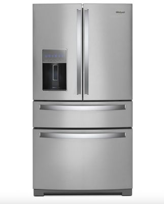Whirlpool - 26.2 Cu. Ft. 4-Door French Door Refrigerator - Stainless Steel