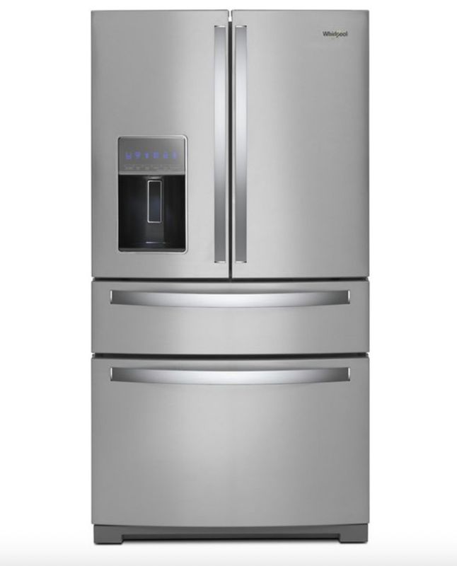 Whirlpool - 26.2 Cu. Ft. 4-Door French Door Refrigerator - Stainless Steel