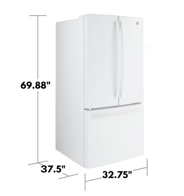 GE 24.7 cu. ft. French Door Refrigerator – High Gloss White