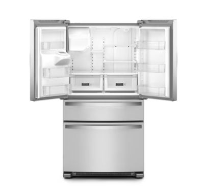 Whirlpool - 36 in. 24.5 cu. ft. Standard Depth French Door Refrigerator in Fingerprint Resistant Stainless Steel