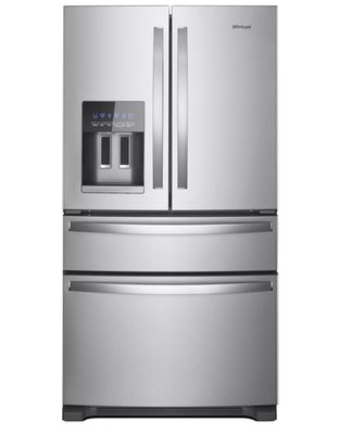 Whirlpool - 36 in. 24.5 cu. ft. Standard Depth French Door Refrigerator in Fingerprint Resistant Stainless Steel