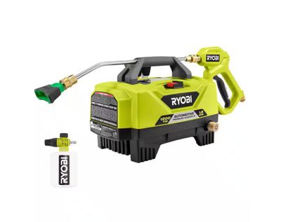 RYOBI 1.8 GPM Automotive High Flow Pressure Washer Kit
