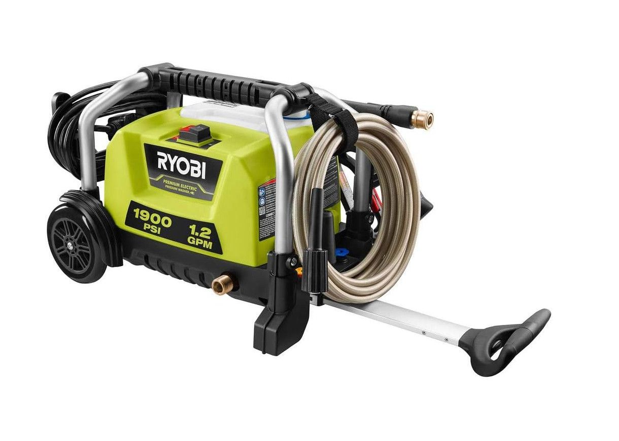 Ryobi 1.2GPM 1900 psi Cold Water Wheeled Electric Pressure Washer
