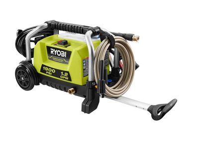Ryobi 1.2GPM 1900 psi Cold Water Wheeled Electric Pressure Washer
