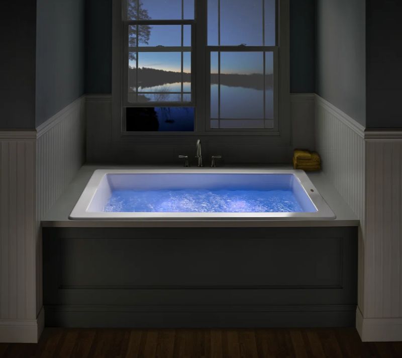 MAJOR MARKDOWN Solna™ Chromatherapy 66" x 36" Drop in Whirlpool Bathtub
