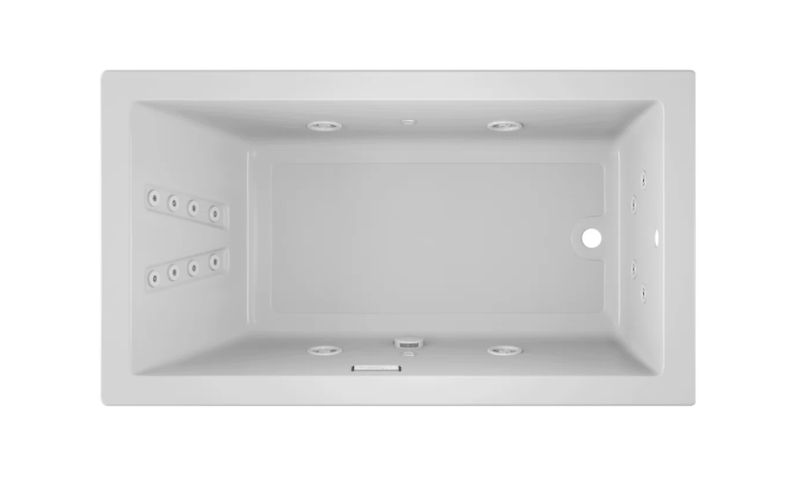 Solna™ Chromatherapy 66&quot; x 36&quot; Drop in Whirlpool Bathtub