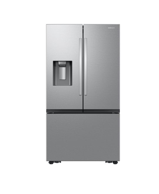 Samsung - 26 cu. ft. Mega Capacity 3-Door French Door Counter Depth Refrigerator with Four Types of Ice - Stainless Steel