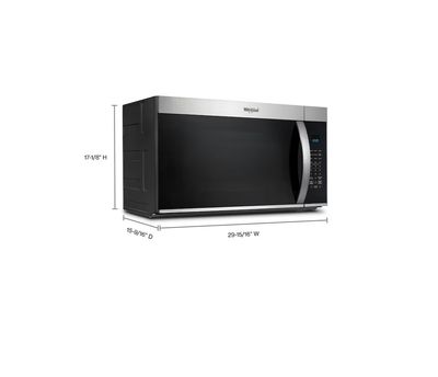 Whirlpool 30 in. 1.9 cu. ft. Over-the-Range Microwave in Stainless Steel with Sensor Cooking