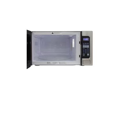 BRAMA Microwave Oven Built-In 1200-Watts with 10 Power Levels Pre-Set Cooking Settings and Express Cook, Sensor and Speed Cooking and Silent Mode with Glass Turntable, 2.2 Cu.Ft., Metallic