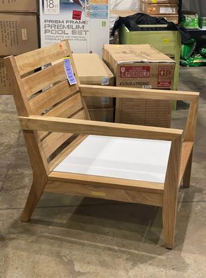 Deep Seating Teak Patio Lounge Chair