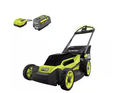 RYOBI 40V HP Brushless 20 in. Cordless Electric Battery Walk Behind Self-Propelled Lawn Mower with 6.0 Ah Battery and Charger