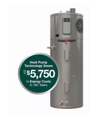 65 Gallon Rheem Platinum ProTerra Hybrid Water Heater