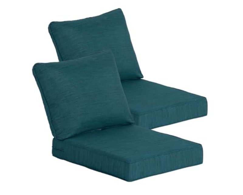 Malachite Outdoor Deep Seat Cushion Set – 24" x 28" (Set of 2)