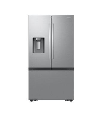 Samsung - 26 cu. ft. Mega Capacity 3-Door French Door Counter Depth Refrigerator with Four Types of Ice - Stainless Steel