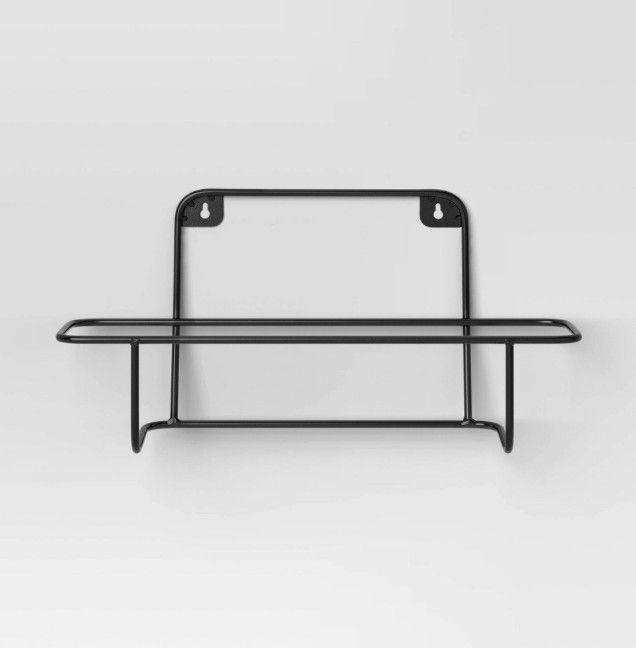 Rectangular Metal Outdoor Planter Hanger 5.2"x16.4"x7.2" Black Room Essentials™