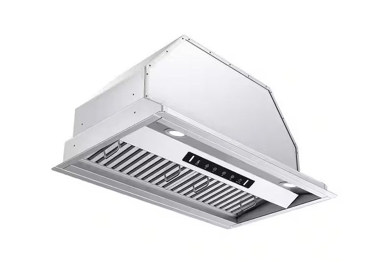 VIKIO 36 in. 900 CFM Convertible Insert Range Hood Stainless Steel with Baffle Filters, LED and Gesture Control