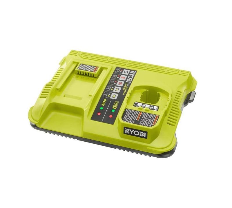 RYOBI ONE+ Lithium-Ion Dual Platform Charger for ONE+ 18V and 40-Volt Batteries