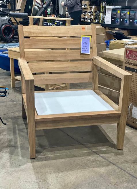 Deep Seating Teak Patio Lounge Chair