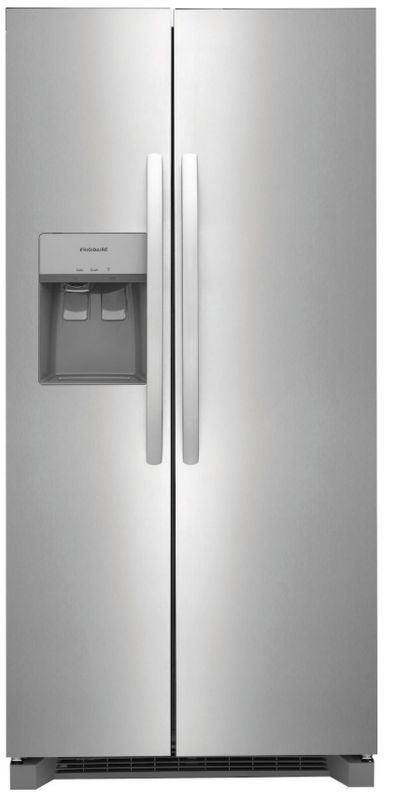 Frigidaire 22.3-cu ft Side-by-Side Refrigerator with Ice Maker (Stainless Steel) ENERGY STAR