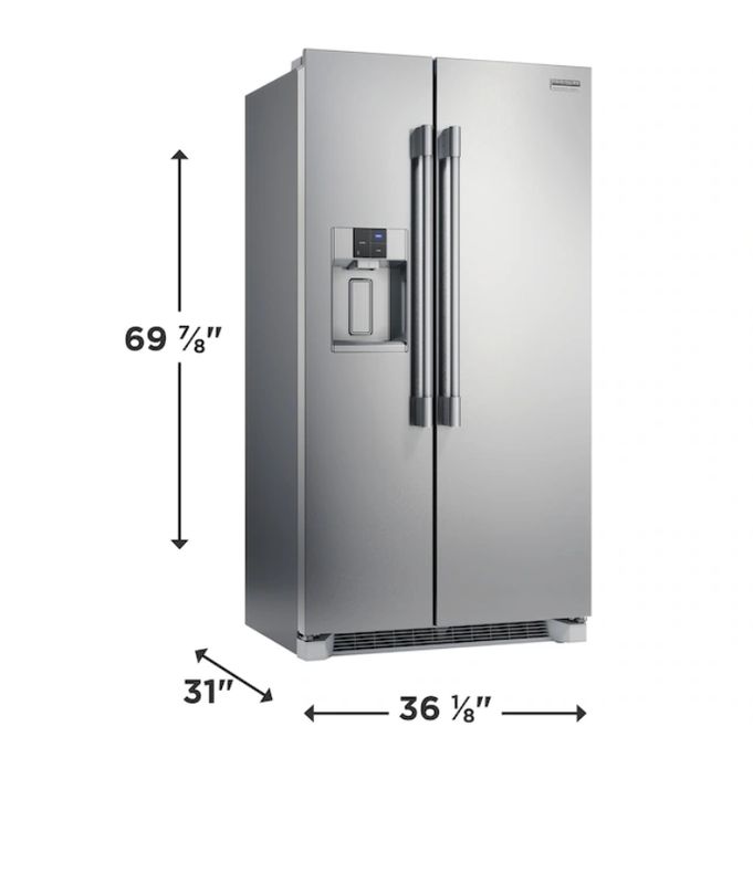 Frigidaire Professional 22.3 Cu. Ft. 36" Counter Depth Side by Side Refrigerator
