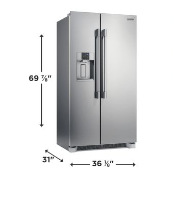 Frigidaire Professional 22.3 Cu. Ft. 36" Counter Depth Side by Side Refrigerator