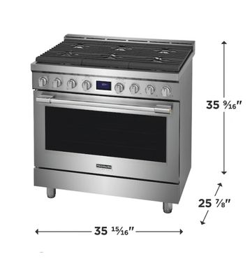 Frigidaire Professional 36" Gas Range
