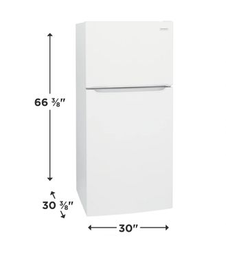 Frigidaire Garage-Ready 18.3-cu ft Top-Freezer Refrigerator (White)