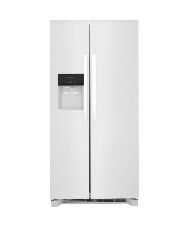 Frigidaire 22.3-cu ft Side-by-Side Refrigerator with Ice Maker (White) ENERGY STAR