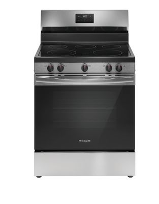 Frigidaire 30-in Smooth Surface Glass Top 5 Elements 5.3-cu ft Freestanding Electric Range (Stainless Steel)