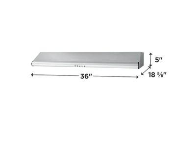 Frigidaire 36-in 300-CFM Convertible Stainless Steel Under Cabinet Range Hoods Undercabinet Mount