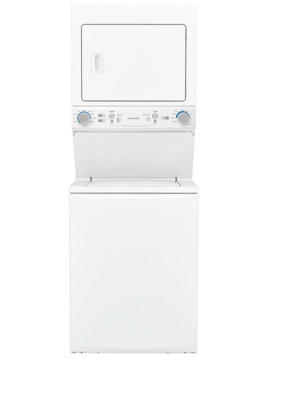 Frigidaire Electric Stacked Laundry Center with 3.9-cu ft Washer and 5.6-cu ft Dryer