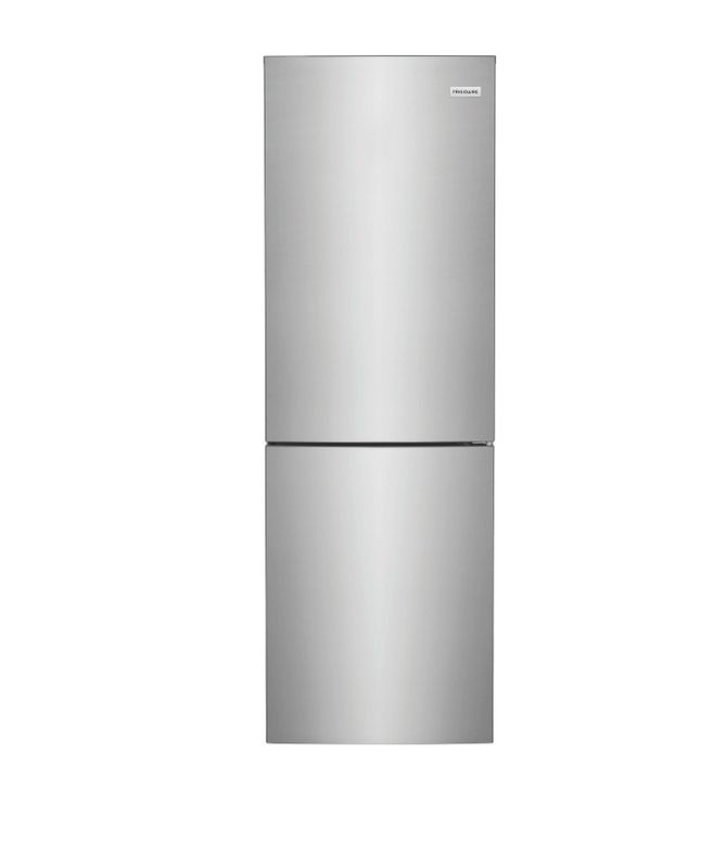 Frigidaire 24 Inch Freestanding Bottom Freezer Refrigerator with 11.5 Cu. Ft. Capacity, 2 Adjustable Glass Shelves, 3 Door Bins, 3 Freezer Baskets, Interior LED Lighting, Reversible Swing Door, and En