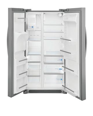 Frigidaire Gallery 25.6-cu ft Side-by-Side Refrigerator with Ice Maker (Fingerprint Resistant Stainless Steel) ENERGY STAR