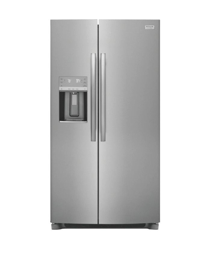 Frigidaire Gallery 25.6-cu ft Side-by-Side Refrigerator with Ice Maker (Fingerprint Resistant Stainless Steel) ENERGY STAR