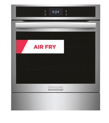 Frigidaire Gallery 24-in Single Electric Wall Oven with Air Fry True Convection and Self-cleaning (Fingerprint Resistant Stainless Steel)