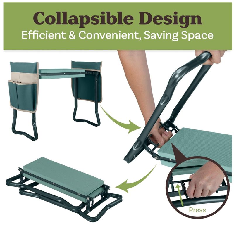 Pure Garden Gardening Kneeling Bench