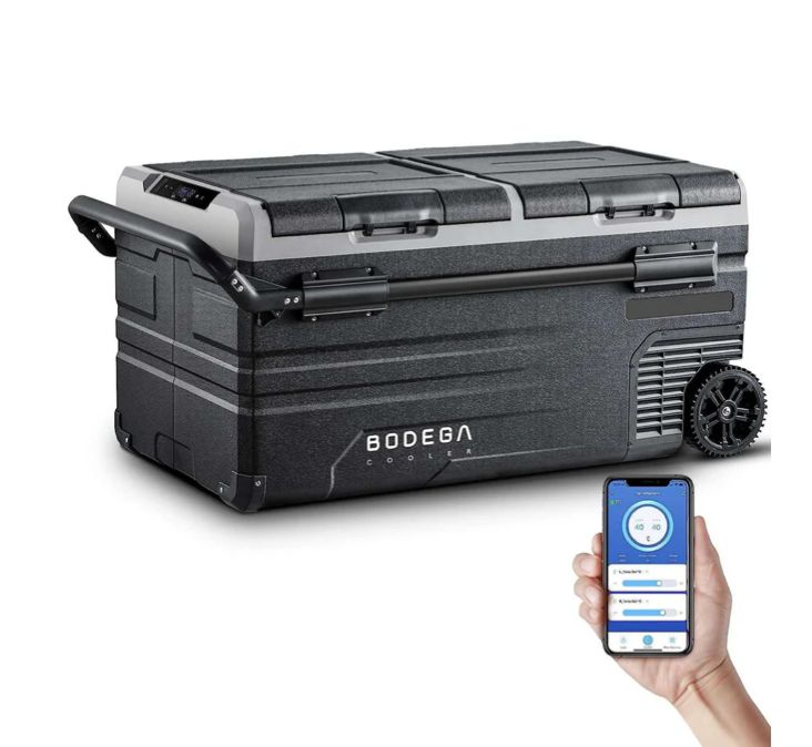 BodegaCooler Large Portable Fridge 100qt 95L Dual Zone