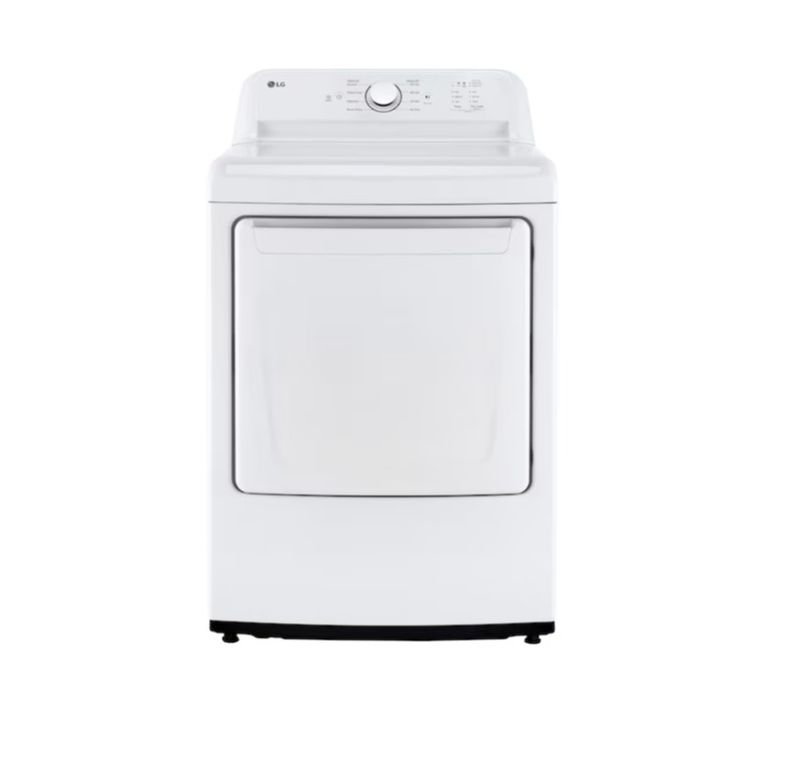 LG 7.3 cu ft Vented Electric Dryer ENERGY STAR (White)