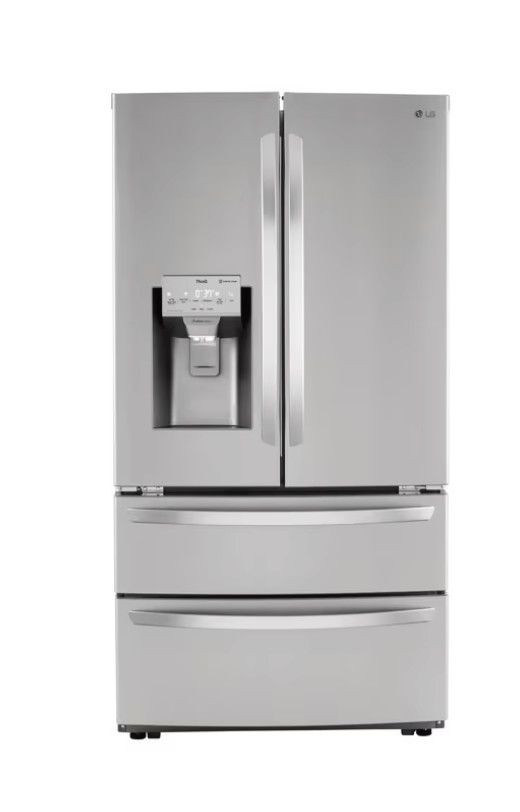 LG 27.8 cu ft Smart French Door Refrigerator with Craft Ice, Dual Ice Maker, WiFi &amp; Fingerprint Resistant Finish (ENERGY STAR)