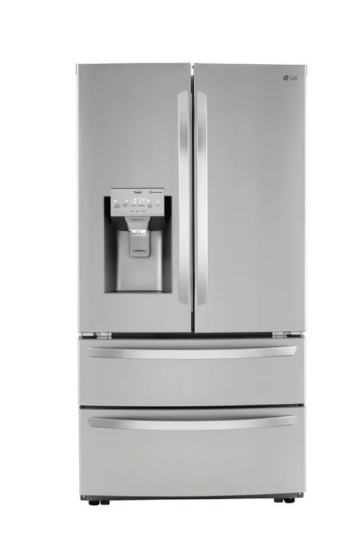LG 27.8 cu ft Smart French Door Refrigerator with Craft Ice, Dual Ice Maker, WiFi &amp; Fingerprint Resistant Finish (ENERGY STAR)
