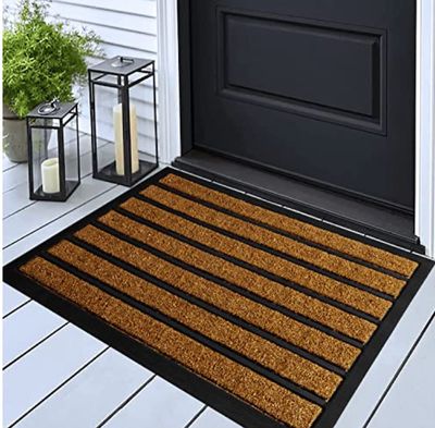Durable Dirt-Trapping Door Mat – Non-Slip Indoor/Outdoor Entry Mat 30" x 17"