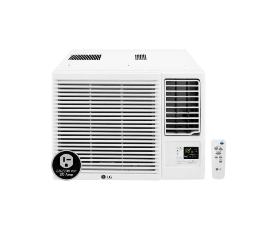 LG Electronics Extra Large Room Window Air Conditioner with Heater, Remote Included ( 230-Volt , 18000-BTU )