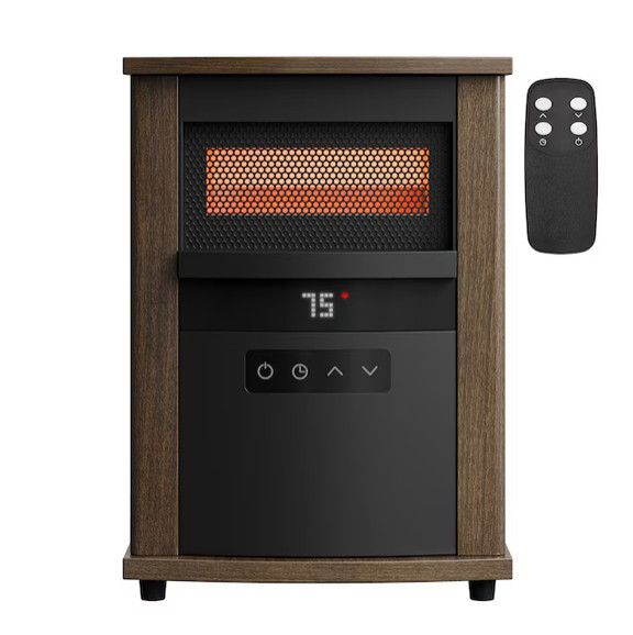 Utilitech Utilitech 1500 -Watt Infrared quartz Cabinet Indoor Electric Space Heater with Thermostat with Remote