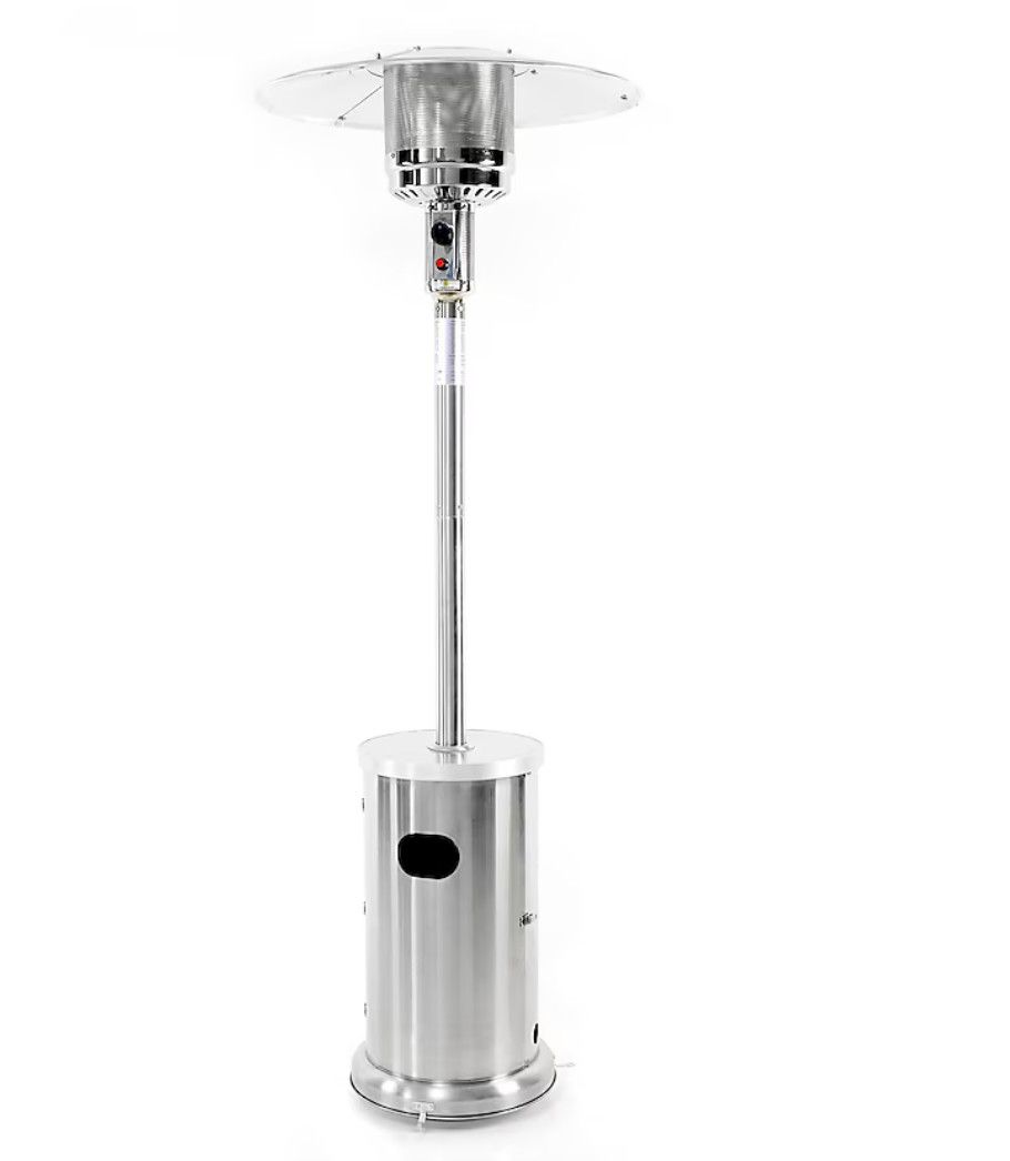 Master Forge 48000 -BTU Stainless steel Stainless steel Floorstanding Liquid propane Patio Heater