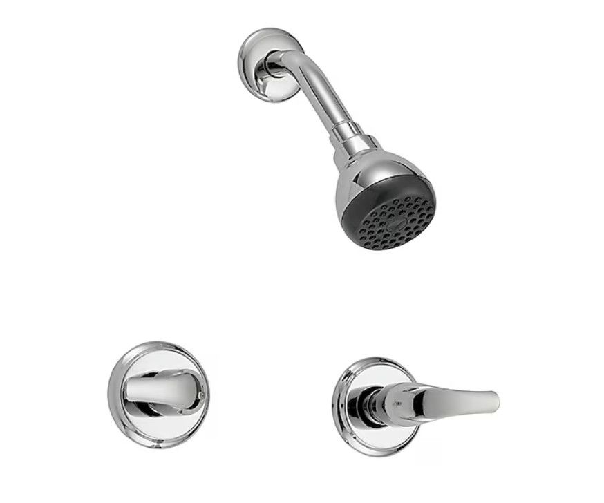 Project Source Rutland Chrome 2-handle 3-in Round Bathtub and shower Faucet with Valve (Single Function)