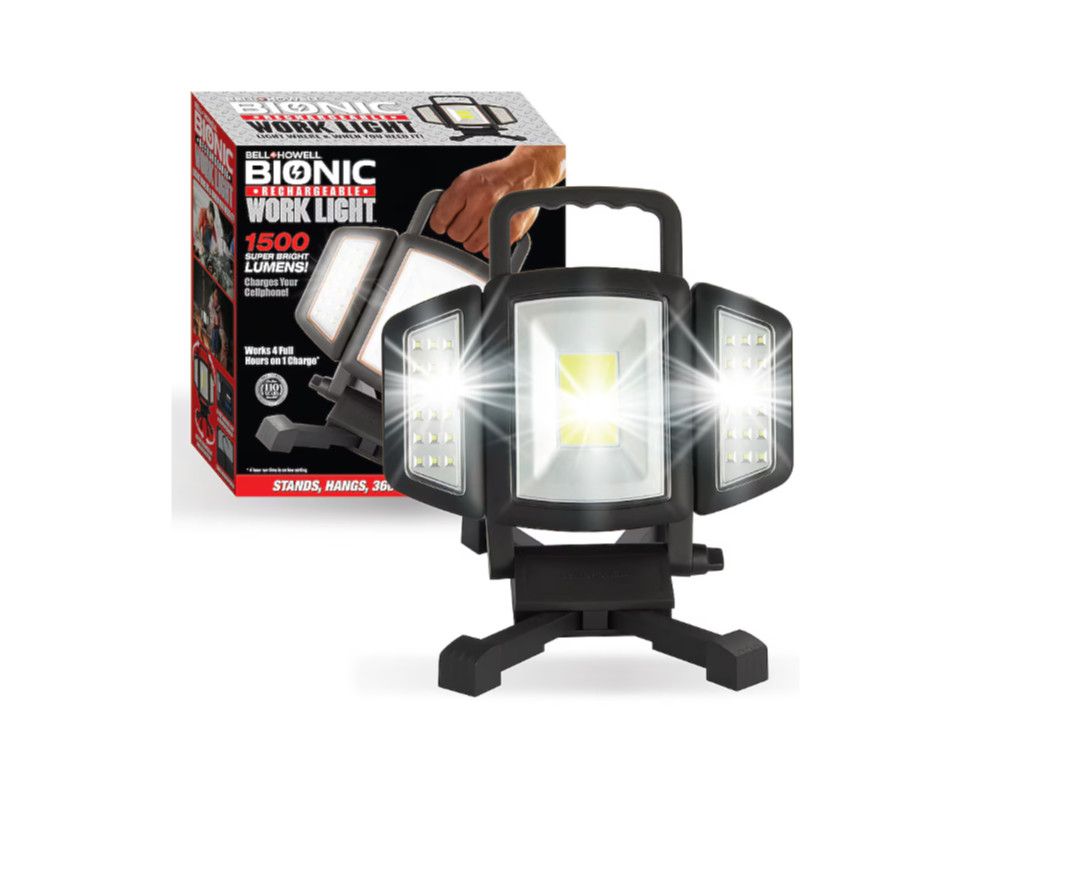 BELL + HOWELL 1-ft 1500 Lumens Black LED Task Garage Shop Light