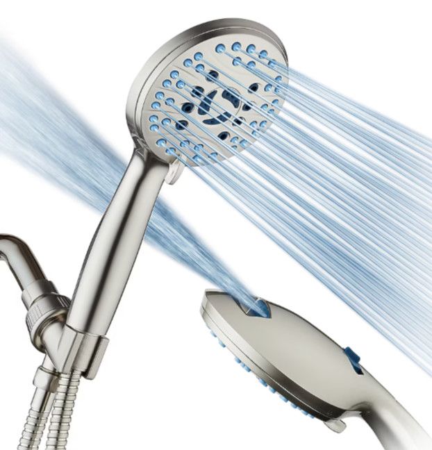 AquaCare 8.0 -Spray Satin Nickel Handheld Shower Head 2.5 GPM