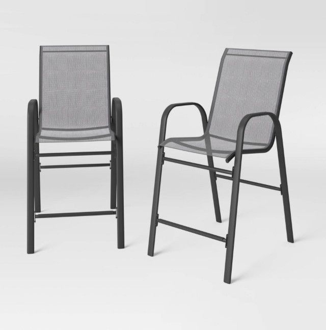 2 Pack Patio Bar Chairs Outdoor Furniture Room Essentials™
