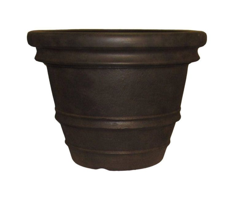 Tuscany 15.12 in. W x 11.22 in. H Rust Resin Indoor/Outdoor Decorative Pots Planter